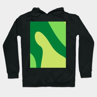 Boho abstract earth green swirl pattern Hoodie